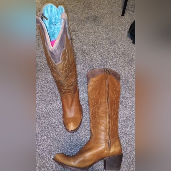 Corral Retro Kat Westport Distressed Tall Boot Sz 9.5 - Picture 2 of 13